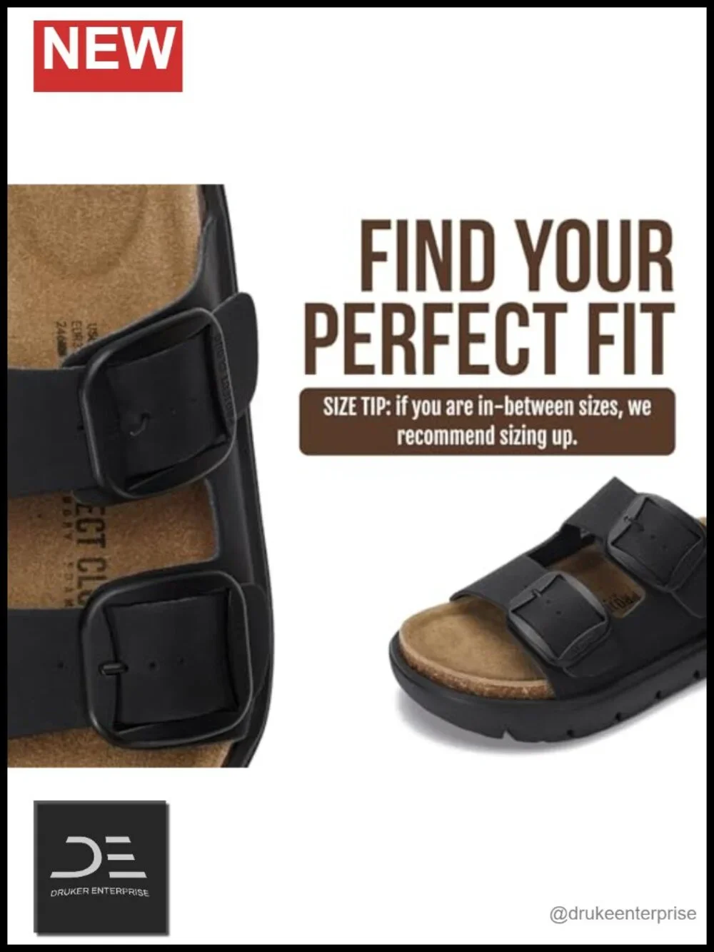 Genuine Leather Platform Sandals Women Wedge Chunky Slides Memory Foam Insole